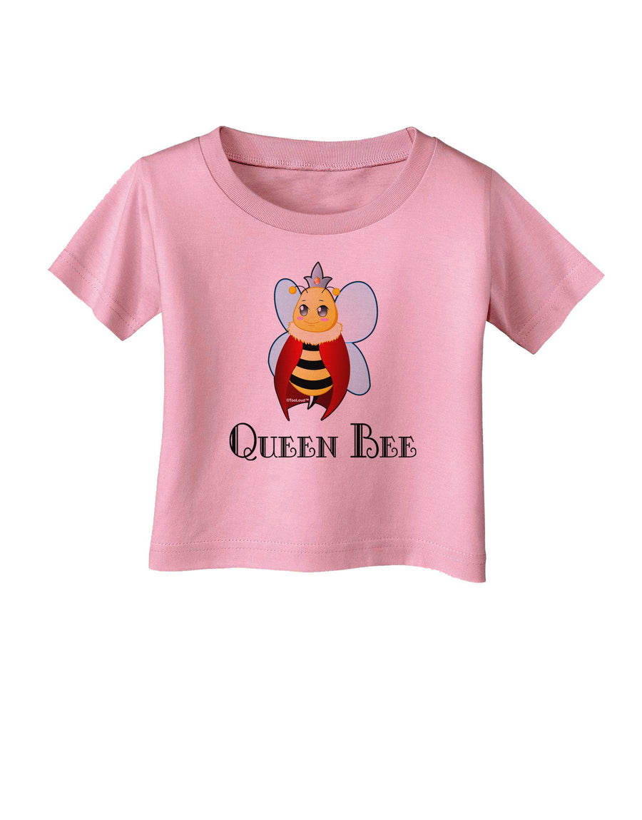 Queen Bee Text Infant T-Shirt-Infant T-Shirt-TooLoud-White-06-Months-Davson Sales