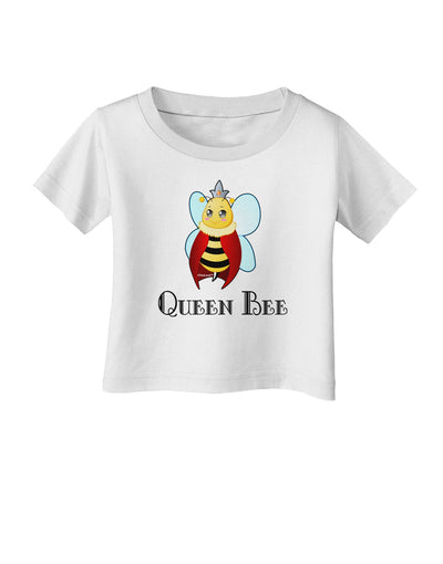 Queen Bee Text Infant T-Shirt-Infant T-Shirt-TooLoud-White-06-Months-Davson Sales