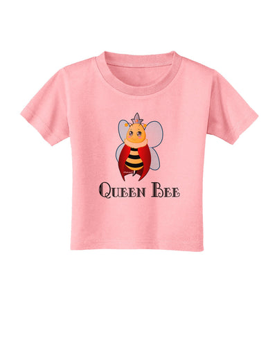 Queen Bee Text Toddler T-Shirt-Toddler T-Shirt-TooLoud-Candy-Pink-2T-Davson Sales