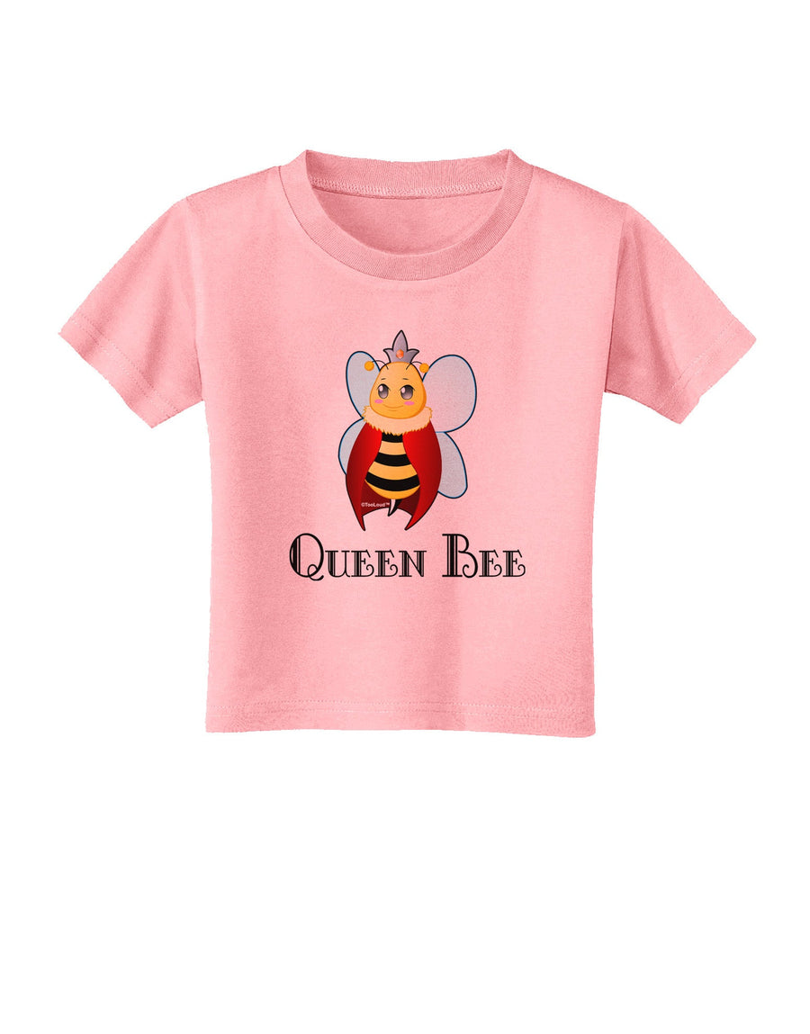 Queen Bee Text Toddler T-Shirt-Toddler T-Shirt-TooLoud-White-2T-Davson Sales