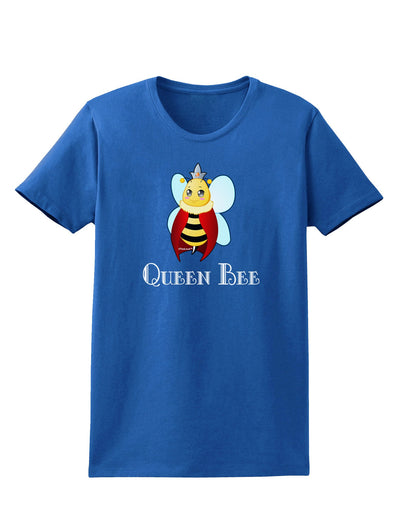 Queen Bee Text Womens Dark T-Shirt-TooLoud-Royal-Blue-X-Small-Davson Sales