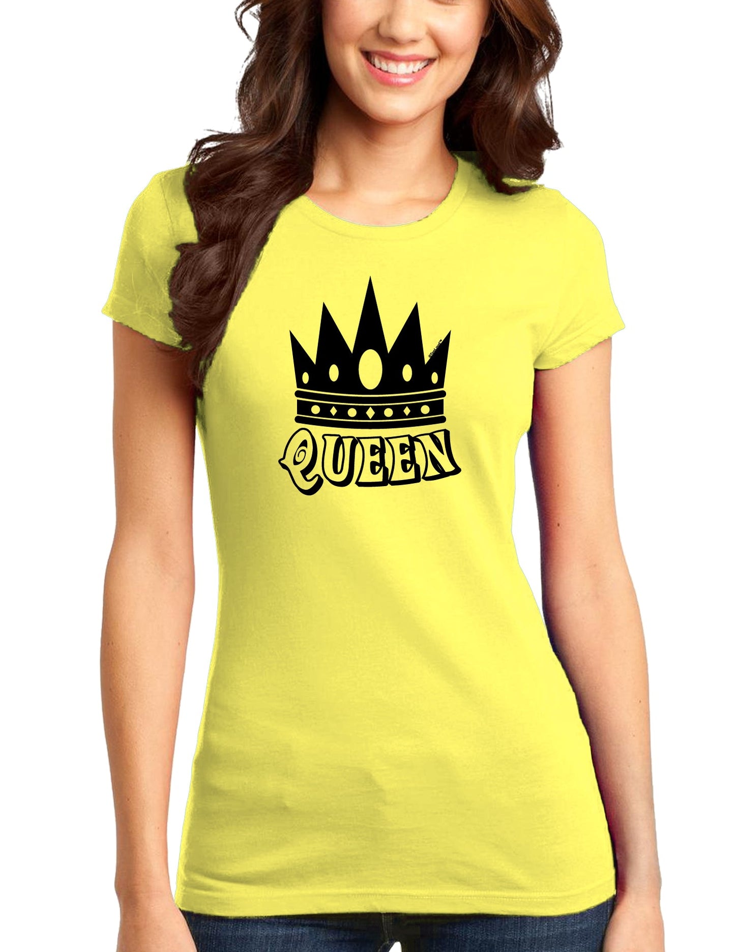 Queen Juniors T-Shirt-Womens Juniors T-Shirt-TooLoud-Yellow-Small-Davson Sales