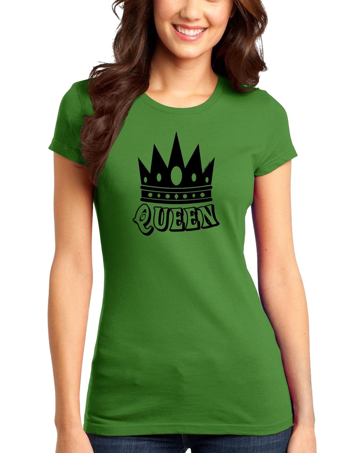 Queen Juniors T-Shirt-Womens Juniors T-Shirt-TooLoud-Kiwi-Green-Small-Davson Sales