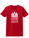 Queen Mom Womens Dark T-Shirt-TooLoud-Red-X-Small-Davson Sales