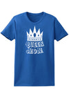 Queen Mom Womens Dark T-Shirt-TooLoud-Royal-Blue-X-Small-Davson Sales