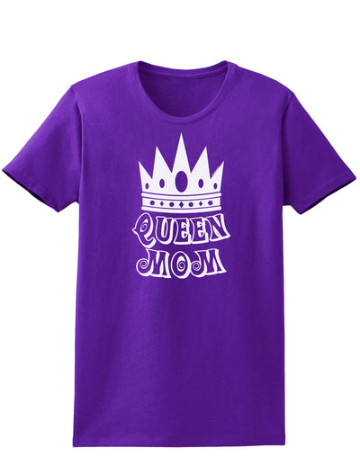 Queen Mom Womens Dark T-Shirt-TooLoud-Purple-X-Small-Davson Sales