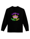 Queen Of Mardi Gras Adult Long Sleeve Dark T-Shirt-TooLoud-Black-Small-Davson Sales