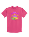 Queen Of Mardi Gras Childrens Dark T-Shirt-Childrens T-Shirt-TooLoud-Sangria-X-Small-Davson Sales