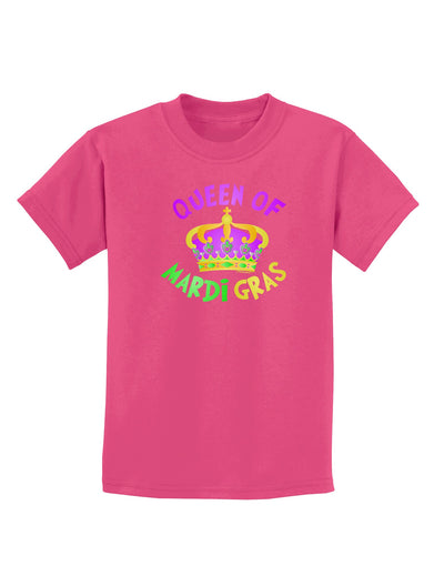 Queen Of Mardi Gras Childrens Dark T-Shirt-Childrens T-Shirt-TooLoud-Sangria-X-Small-Davson Sales