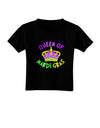 Queen Of Mardi Gras Toddler T-Shirt Dark-Toddler T-Shirt-TooLoud-Black-2T-Davson Sales