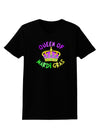 Queen Of Mardi Gras Womens Dark T-Shirt-Womens T-Shirt-TooLoud-Black-X-Small-Davson Sales