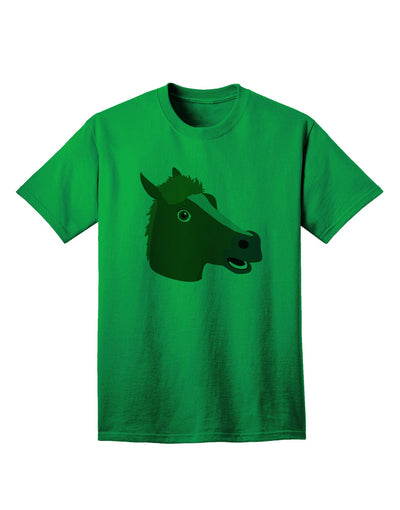 Quirky Cartoon Horse Head - Premium Adult T-Shirt Collection-Mens T-shirts-TooLoud-Kelly-Green-Small-Davson Sales