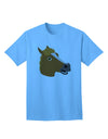 Quirky Cartoon Horse Head - Premium Adult T-Shirt Collection-Mens T-shirts-TooLoud-Aquatic-Blue-Small-Davson Sales