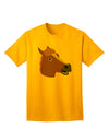 Quirky Cartoon Horse Head - Premium Adult T-Shirt Collection-Mens T-shirts-TooLoud-Gold-Small-Davson Sales