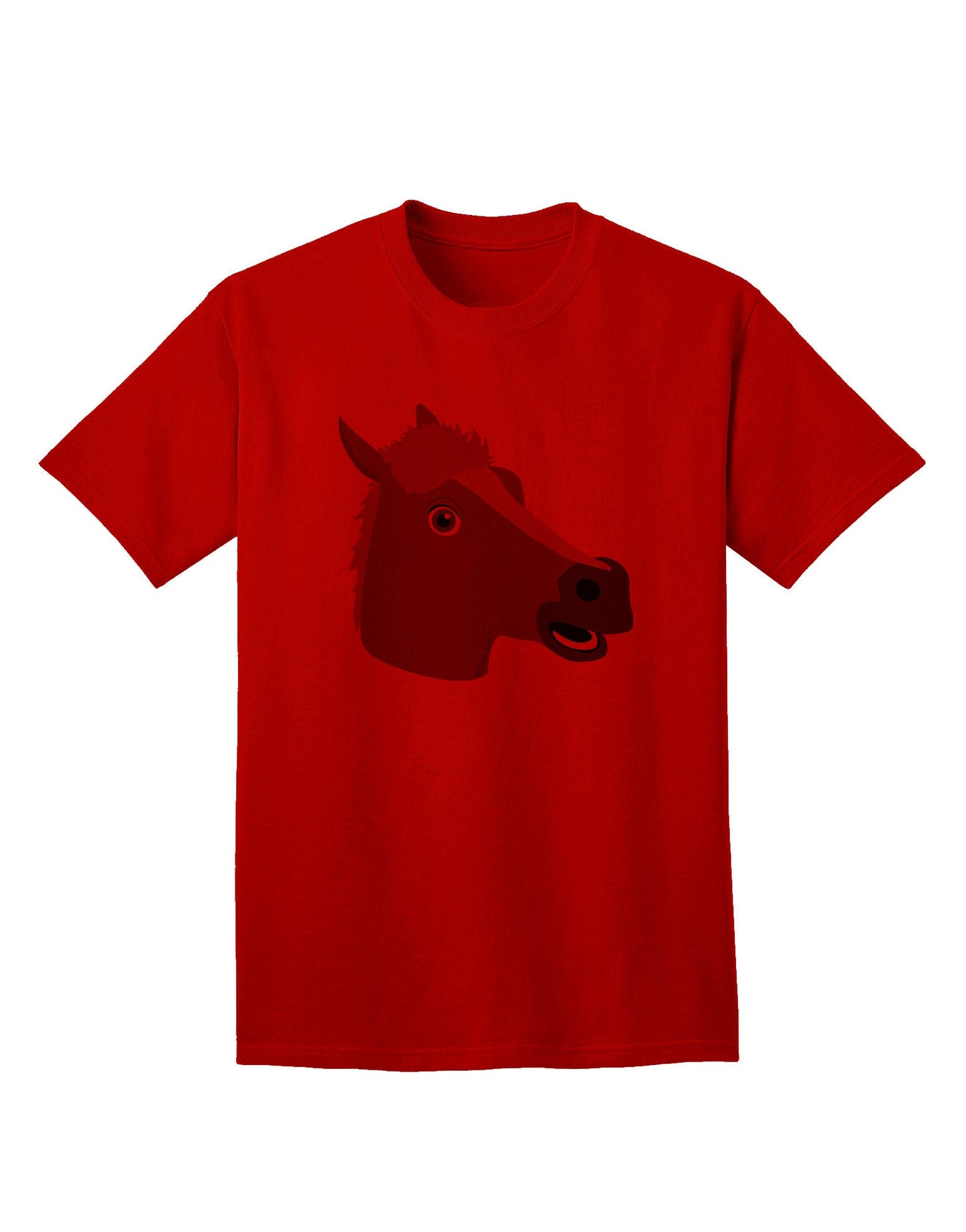 Quirky Cartoon Horse Head - Premium Adult T-Shirt Collection-Mens T-shirts-TooLoud-Red-Small-Davson Sales