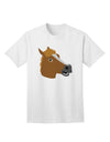Quirky Cartoon Horse Head - Premium Adult T-Shirt Collection-Mens T-shirts-TooLoud-White-Small-Davson Sales