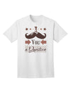 Quirky 'I Mustache You a Question' Adult T-Shirt - A Conversation Starter-Mens T-shirts-TooLoud-White-Small-Davson Sales