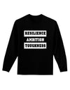 RESILIENCE AMBITION TOUGHNESS Dark Adult Long Sleeve Dark T-Shirt-Long Sleeve Shirt-TooLoud-Black-Small-Davson Sales