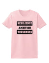RESILIENCE AMBITION TOUGHNESS Womens T-Shirt-Womens T-Shirt-TooLoud-PalePink-X-Small-Davson Sales