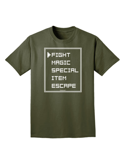 RPG Command Selection List Adult Dark T-Shirt by TooLoud-Mens T-Shirt-TooLoud-Military-Green-Small-Davson Sales