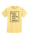 RPG Command Selection List Childrens T-Shirt by TooLoud-Childrens T-Shirt-TooLoud-Daffodil-Yellow-X-Small-Davson Sales