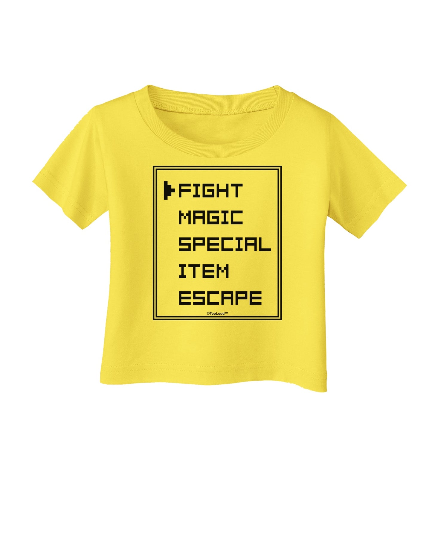 RPG Command Selection List Infant T-Shirt by TooLoud-Infant T-Shirt-TooLoud-Yellow-06-Months-Davson Sales
