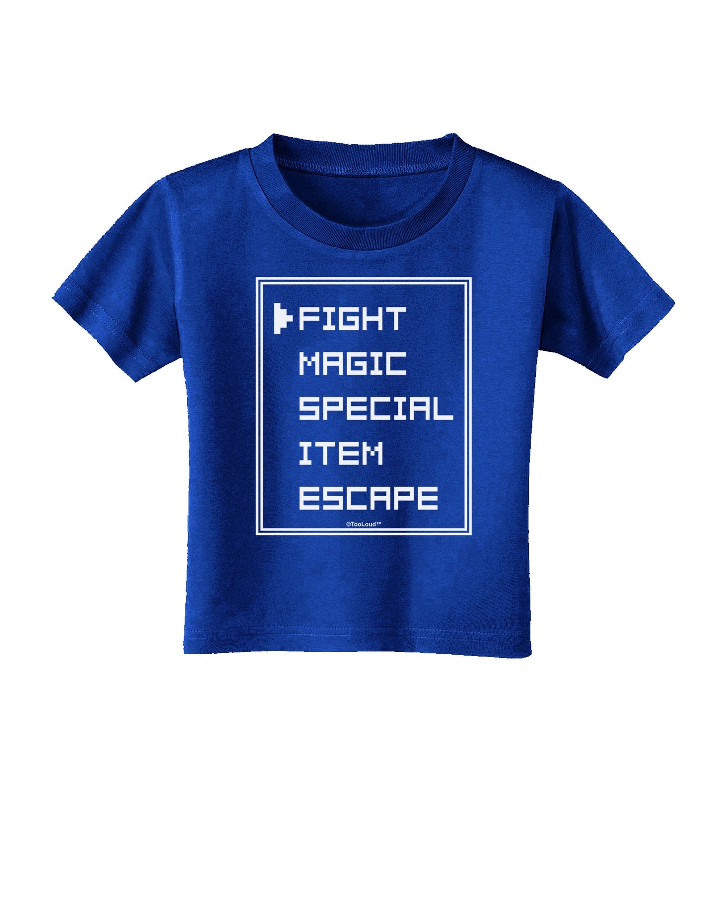 RPG Command Selection List Toddler T-Shirt Dark by TooLoud-Toddler T-Shirt-TooLoud-Royal-Blue-2T-Davson Sales