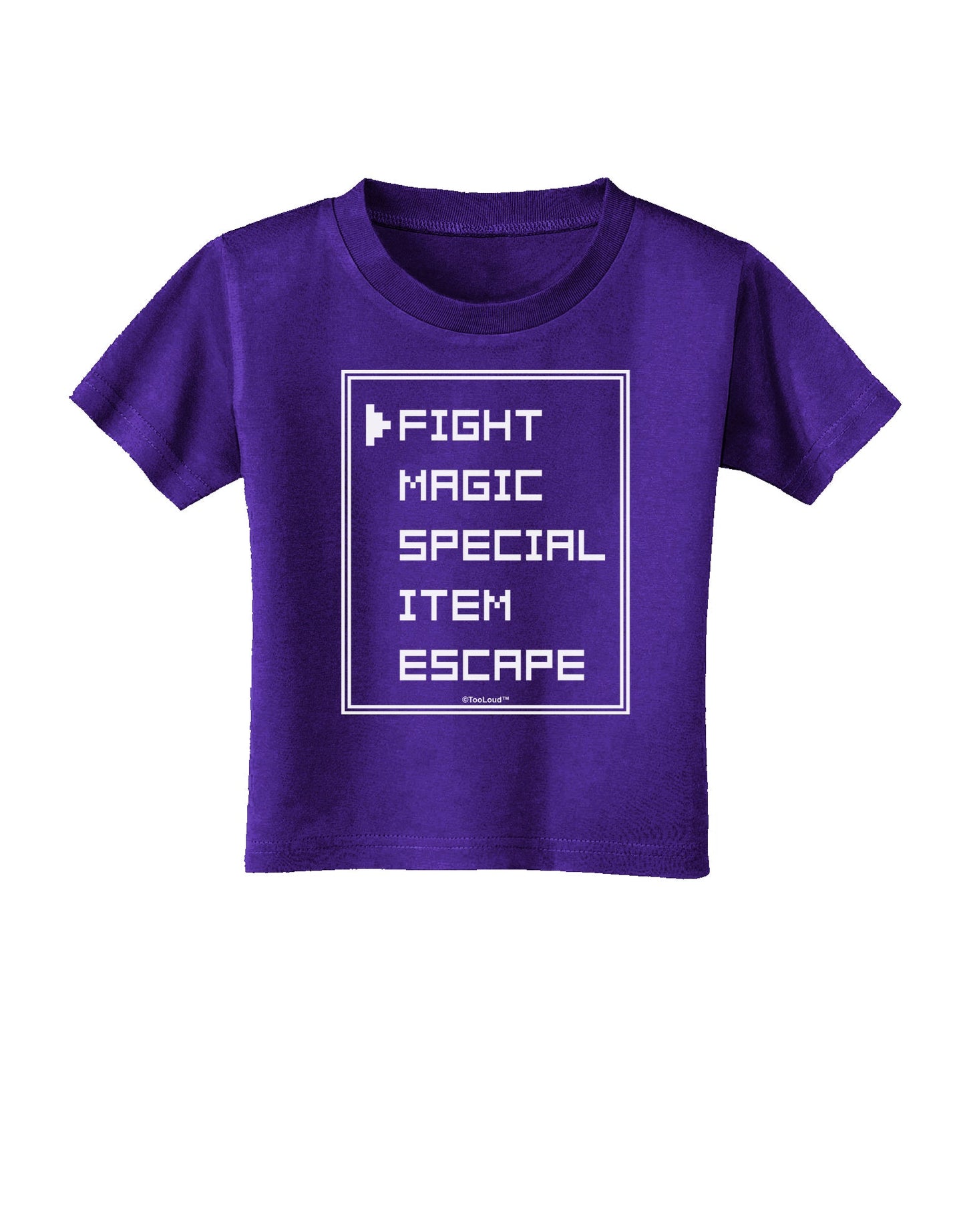 RPG Command Selection List Toddler T-Shirt Dark by TooLoud-Toddler T-Shirt-TooLoud-Purple-2T-Davson Sales