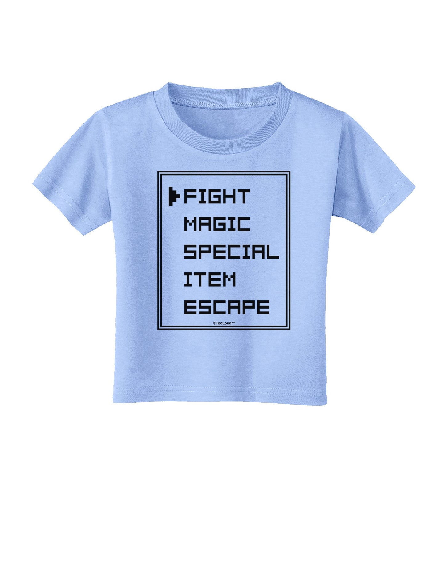 RPG Command Selection List Toddler T-Shirt by TooLoud-Toddler T-Shirt-TooLoud-Aquatic-Blue-2T-Davson Sales
