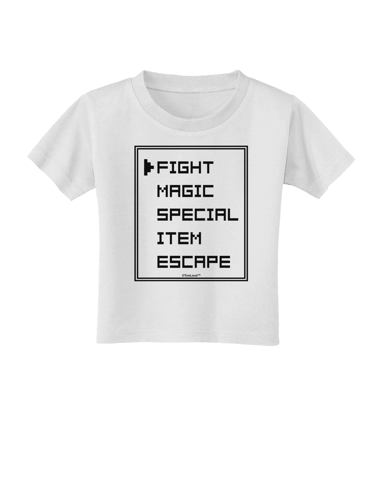 RPG Command Selection List Toddler T-Shirt by TooLoud-Toddler T-Shirt-TooLoud-White-2T-Davson Sales