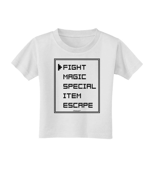 RPG Command Selection List Toddler T-Shirt by TooLoud-Toddler T-Shirt-TooLoud-White-2T-Davson Sales