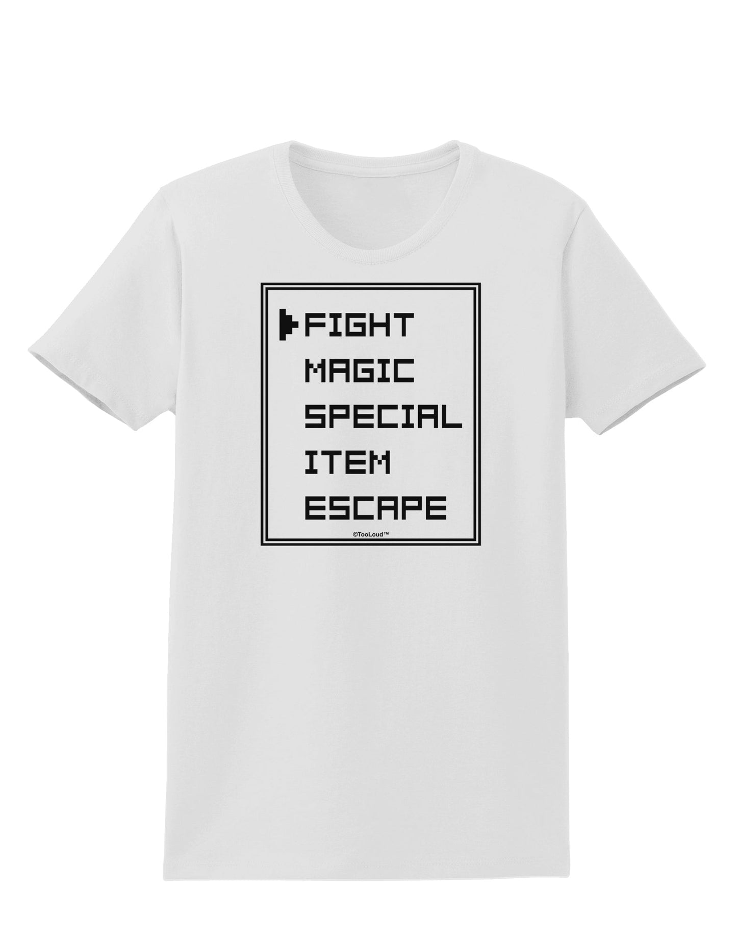 RPG Command Selection List Womens T-Shirt by TooLoud-Womens T-Shirt-TooLoud-White-X-Small-Davson Sales