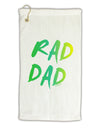 Rad Dad Design - 80s Neon Micro Terry Gromet Golf Towel 16 x 25 inch-Golf Towel-TooLoud-White-Davson Sales