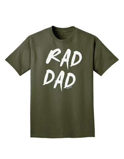 Rad Dad Design Adult Dark T-Shirt-Mens T-Shirt-TooLoud-Military-Green-Small-Davson Sales