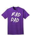 Rad Dad Design Adult Dark T-Shirt-Mens T-Shirt-TooLoud-Purple-Small-Davson Sales