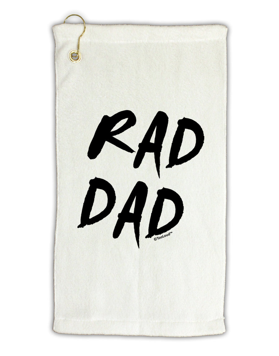 Rad Dad Design Micro Terry Gromet Golf Towel 16 x 25 inch-Golf Towel-TooLoud-White-Davson Sales