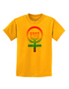 Rainbow Distressed Feminism Symbol Childrens T-Shirt-Childrens T-Shirt-TooLoud-Gold-X-Small-Davson Sales