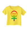 Rainbow Distressed Feminism Symbol Infant T-Shirt-Infant T-Shirt-TooLoud-Yellow-06-Months-Davson Sales