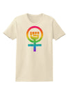 Rainbow Distressed Feminism Symbol Womens T-Shirt-Womens T-Shirt-TooLoud-Natural-X-Small-Davson Sales