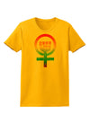 Rainbow Distressed Feminism Symbol Womens T-Shirt-Womens T-Shirt-TooLoud-Gold-X-Small-Davson Sales