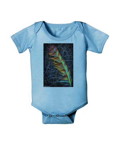 Rainbow Feather Baby Romper Bodysuit-Baby Romper-TooLoud-LightBlue-06-Months-Davson Sales