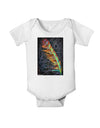 Rainbow Feather Baby Romper Bodysuit-Baby Romper-TooLoud-White-06-Months-Davson Sales