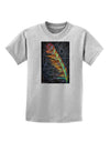 Rainbow Feather Childrens T-Shirt-Childrens T-Shirt-TooLoud-AshGray-X-Small-Davson Sales