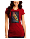 Rainbow Feather Juniors Petite Crew Dark T-Shirt-T-Shirts Juniors Tops-TooLoud-Red-Juniors Fitted Small-Davson Sales