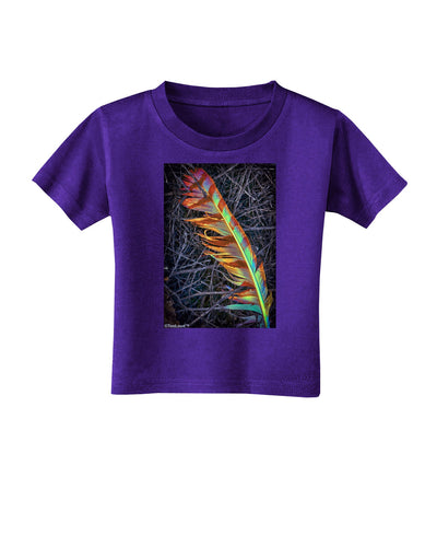 Rainbow Feather Toddler T-Shirt Dark-Toddler T-Shirt-TooLoud-Purple-2T-Davson Sales