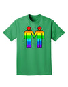 Rainbow Gay Men Holding Hands Adult Dark T-Shirt-Mens T-Shirt-TooLoud-Kelly-Green-Small-Davson Sales