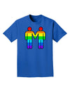 Rainbow Gay Men Holding Hands Adult Dark T-Shirt-Mens T-Shirt-TooLoud-Royal-Blue-Small-Davson Sales