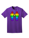 Rainbow Gay Men Holding Hands Adult Dark T-Shirt-Mens T-Shirt-TooLoud-Purple-Small-Davson Sales