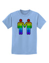 Rainbow Gay Men Holding Hands Childrens T-Shirt-TooLoud-Light-Blue-X-Small-Davson Sales