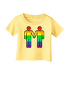 Rainbow Gay Men Holding Hands Infant T-Shirt-TooLoud-Daffodil-Yellow-06-Months-Davson Sales